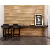 Peel and Stick natural color reclaimed wood panels 16 Sq Ft / Box